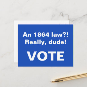 Postal Derechos reproductivos de la ley de Arizona 1864
