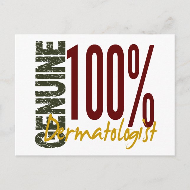 Postal Dermatólogo genuino (Anverso)