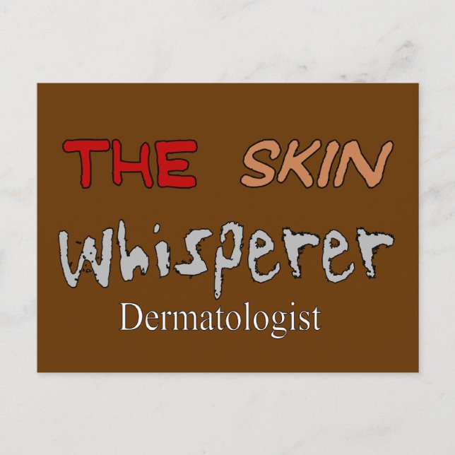 Postal Dermatólogo Regala El Susurro De La Piel (Anverso)