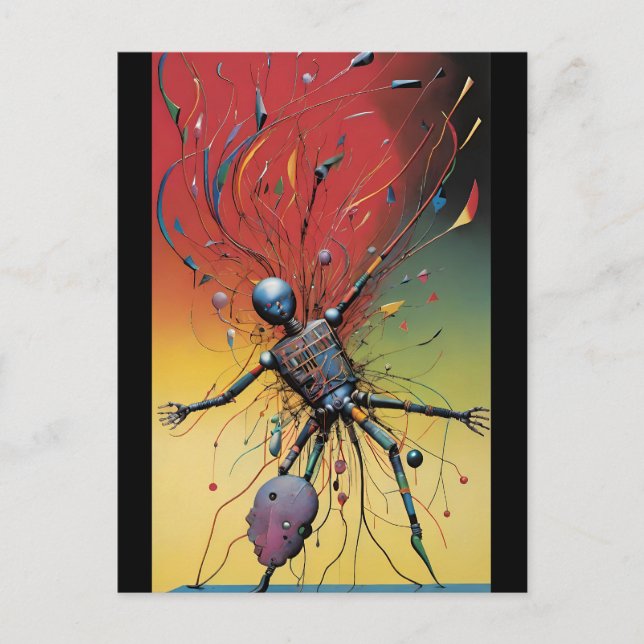 Postal Derrame de proporciones galácticas - Ken Gage Art (Anverso)