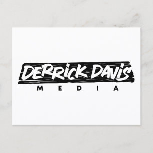 Postal Derrick Davis Media (logotipo negro) - Postcard