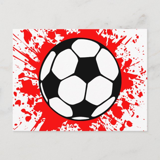 Postal derroche de fútbol. (Anverso)