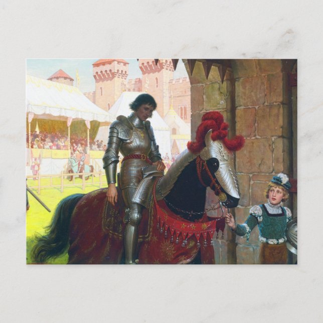Postal Derrotado, de Edmund Blair Leighton (Anverso)