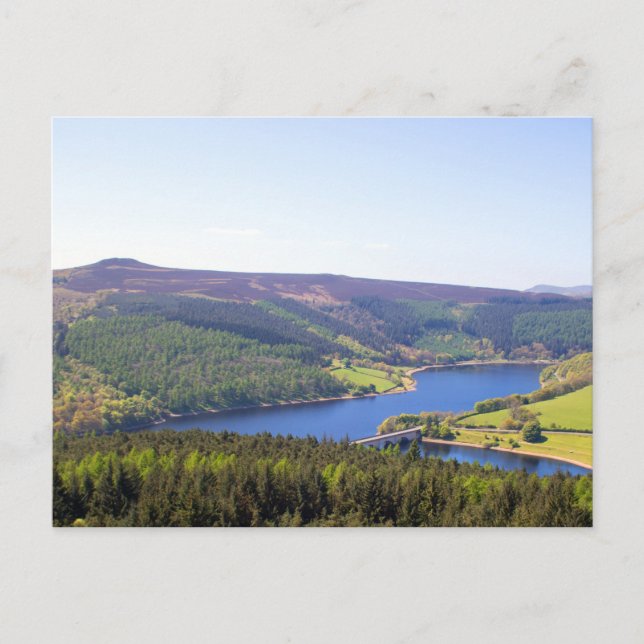 Postal Derwent Reservoir, Derbyshire, Inglaterra (Anverso)