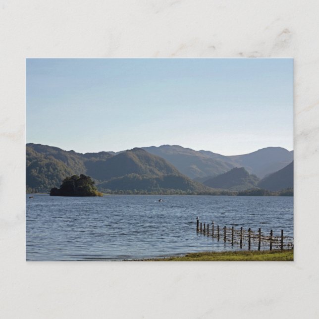 Postal Derwent Water Cumbria England (Anverso)