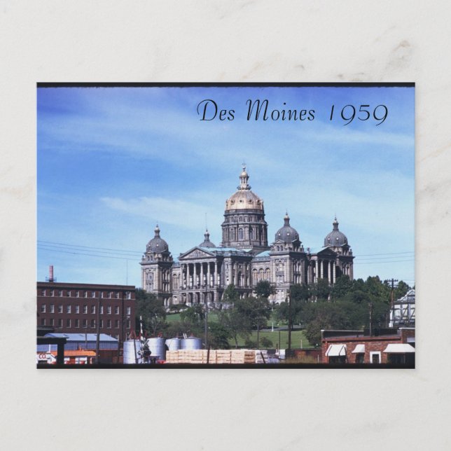 Postal Des Moines 1959 (Anverso)