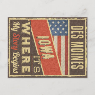 Postal Des Moines Iowa