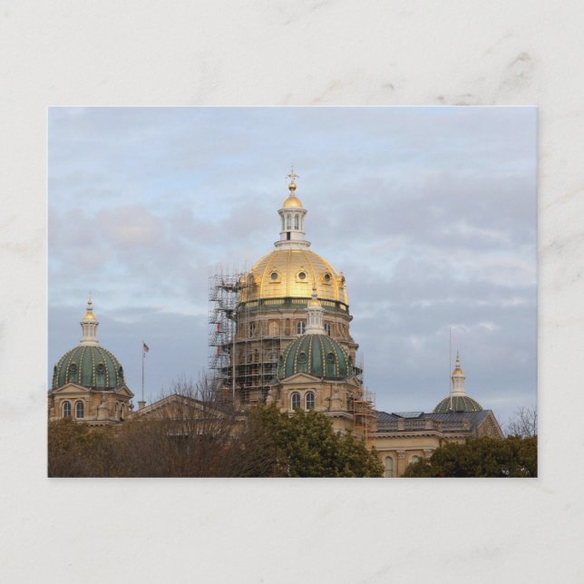 Postal Des Moines, Iowa - Edificio Capitol (Anverso)