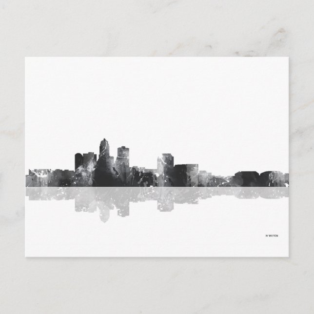 POSTAL DES MOINES, IOWA SKYLINE (Anverso)