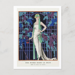 Postal Des robes dans la nuit: por Barbier