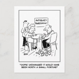 Postal Desastre de antigüedades. Valoración de antigüedad