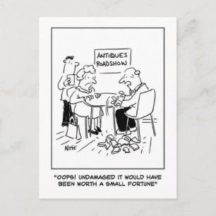 Postal Desastre de antigüedades. Valoración de antigüedad