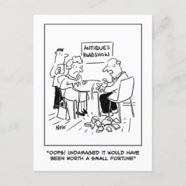 Postal Desastre de antigüedades. Valoración del antiguo c