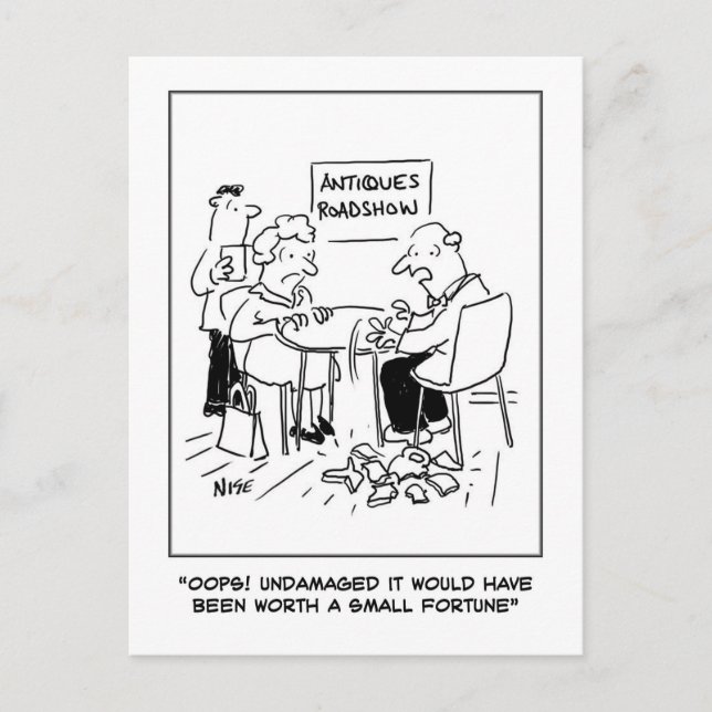 Postal Desastre de antigüedades. Valoración del antiguo c (Anverso)