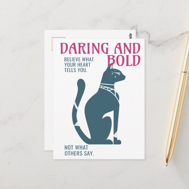 Postal Desata tu creencia en tu rugido interior (Anverso/Reverso In Situ)