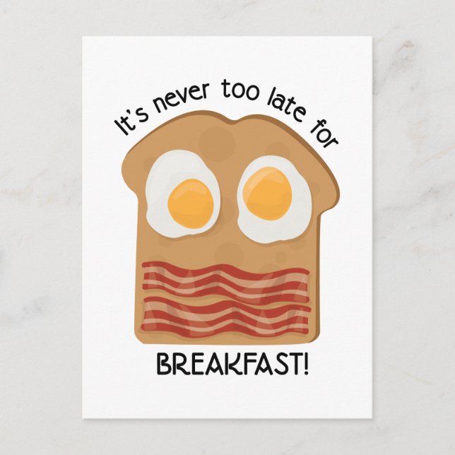 Postal ¡Desayuno! (Anverso)