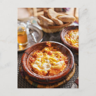 Postal Desayuno bereber Shakshuka marroquí Foto de viaje