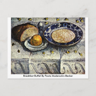 Postal Desayuno Bufé De Paula Modersohn-Becker