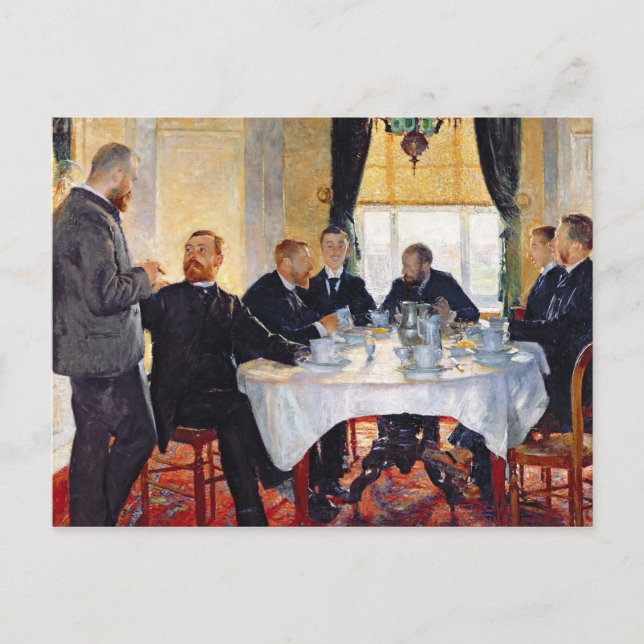 Postal Desayuno en Blankenberghe (Anverso)