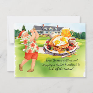 Postal Desayuno festivo y de golf para el Club House
