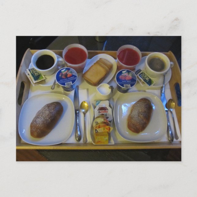 Postal Desayuno italiano (Anverso)