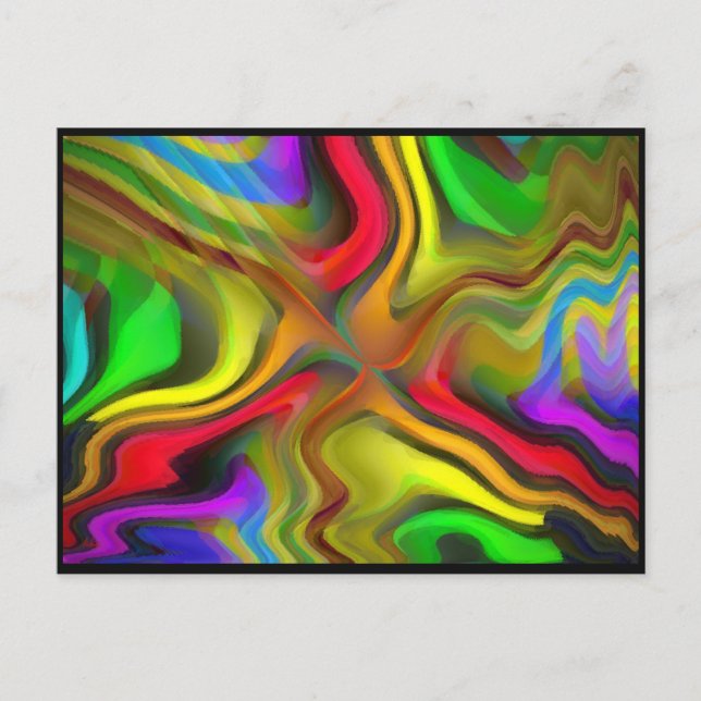 Postal Desayuno psicodélico (Anverso)