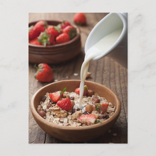 Postal Desayuno saludable (Anverso)
