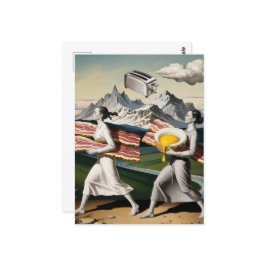 Postal Desayuno Surrealista Funny Women