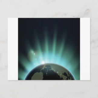 Postal Desbrote del sol en todo el mundo