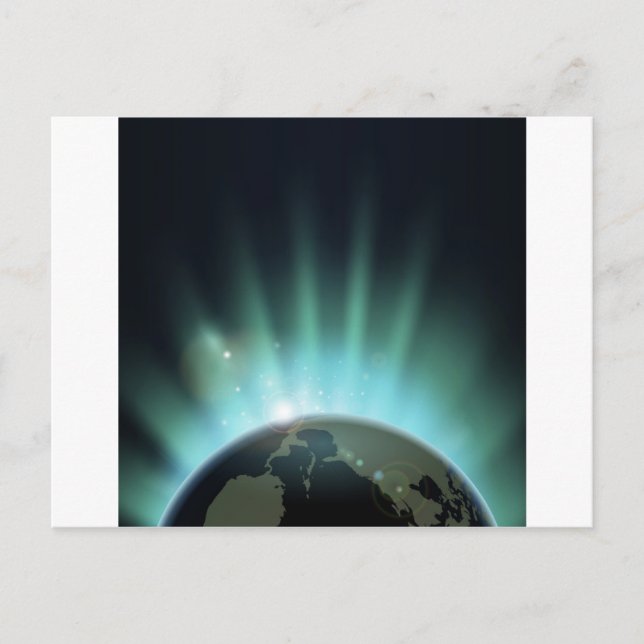 Postal Desbrote del sol en todo el mundo (Anverso)