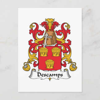 Postal Descamps Family Crest
