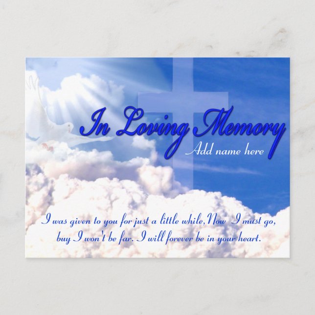 Postal Descansa en paz_ (Anverso)