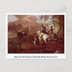 Postal Descanse En El Detalle De Falconry De Philips Wouw