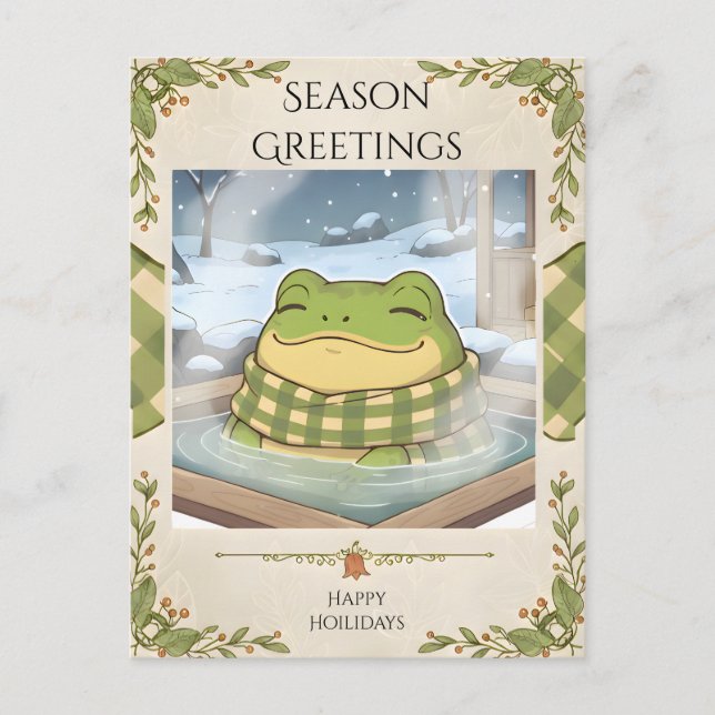 Postal Descanso en fuente termal (Anverso)