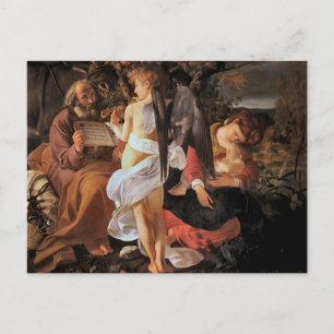 Postal Descanso en la huida a Egipto por Caravaggio Postc