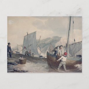 Postal Descarga de barcos pesqueros