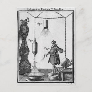Postal Descarga eléctrica de los cuerpos