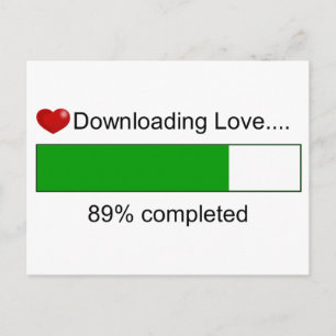 Postal Descargando amor