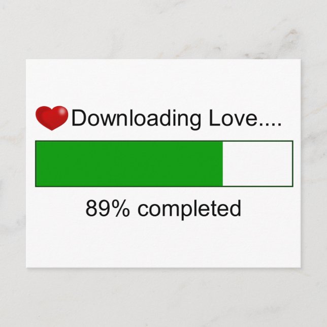 Postal Descargando amor (Anverso)