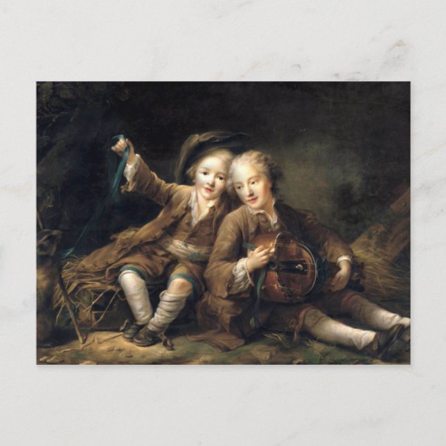 Postal Descendientes del Duc de Bouillon - Francois Droua (Anverso)