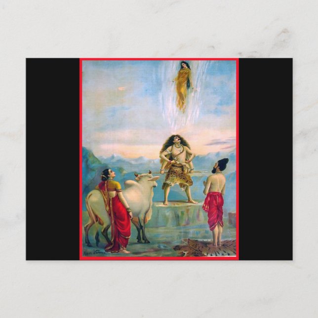 Postal Descenso de Ganga (Anverso)