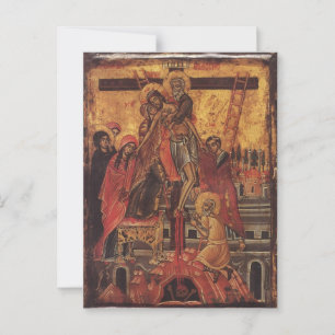 Postal Descenso de la Cruz por Johann Apakass