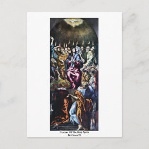 Postal Descenso Del Espíritu Santo Por Greco El