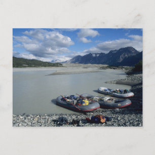 Postal Descenso en balsa del río Alsek