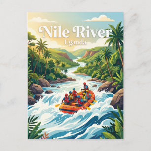 Postal Descenso en balsa por el río Nilo, Jinja Uganda