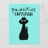 Descortés patético estilo gato negro Verde azulado