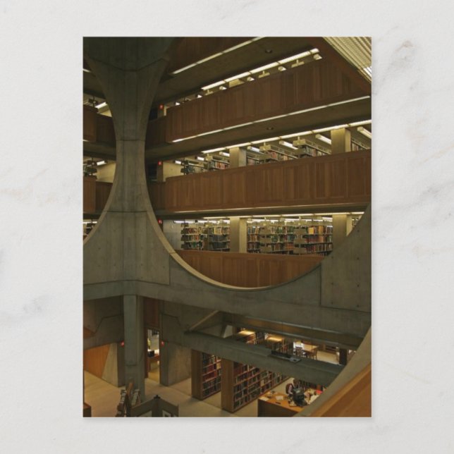 Postal Descripción Biblioteca externa Exeter, New Hampshi (Anverso)