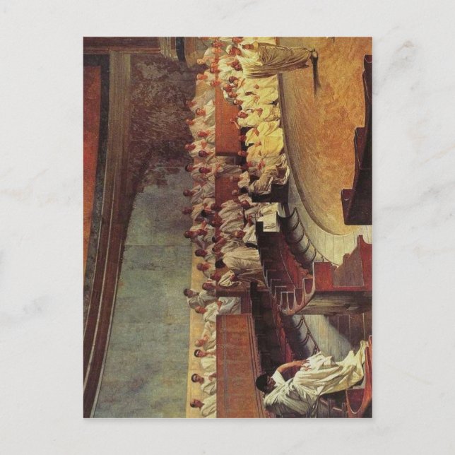 Postal Descripción Cicero Denounces Catiline: Fresco por  (Anverso)