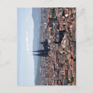 Postal Descripción Clermont-Ferrand visto desde el Montju
