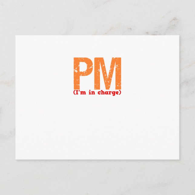 Postal Descripción del Administrador de producción (Anverso)